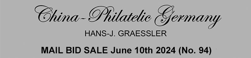 China-Philatelic Germany - Hans-j. Graessler - Mail bid sale